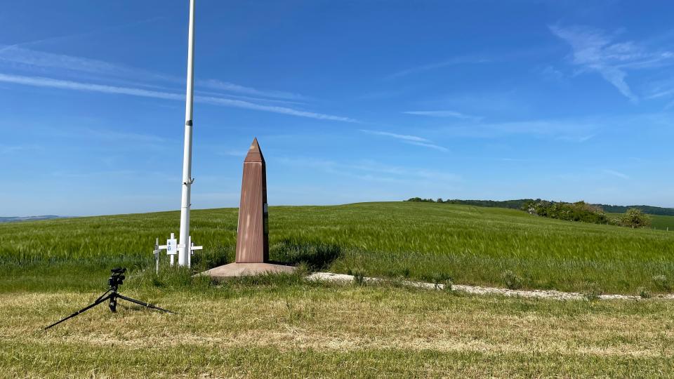 The Bathelemont World War I Memorial which includes Evansville's Cpl. James Bethel Gresham, the first American to die on French soil in World War I.