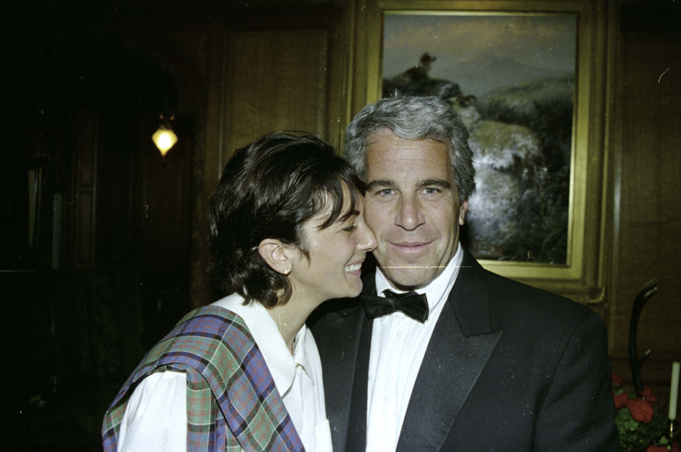 Ghislaine Maxwell and Jeffrey Epstein pictured together in a photo shown at Maxwell’s trial (US District Attorney’s Office)