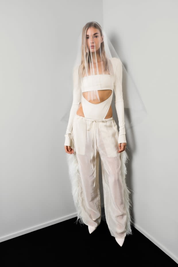 <p>A look from the Lapointe Spring 2023 bridal collection.</p><p>Photo: Sally Lapointe/Courtesy of Lapointe</p>