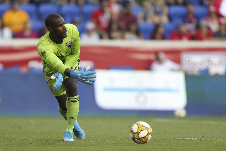 D.C. United goalkeeper Bill Hamid expressed frustration about players being restricted to the quarantine bubble during the MLS is Back Tournament. (AP Photo/Vera Nieuwenhuis)