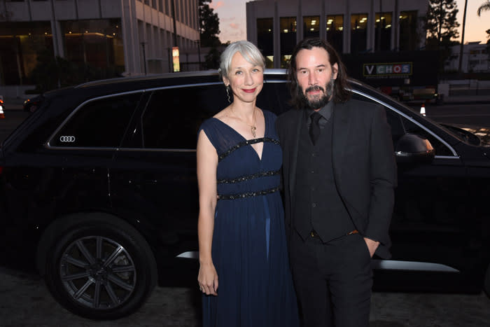 Keanu Reeves, de 57 años, junto a su novia, Alexandra Grant, de 48