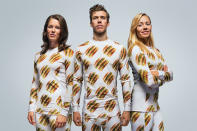 The world had a mixed reaction when Maccas launched its own fashion line in March. The range, which featured everything from jumpers to gumboots covered in Big Macs, was revealed in Sweden. Also available to buy is bed linen and wallpaper, for those who want a McHomely touch.