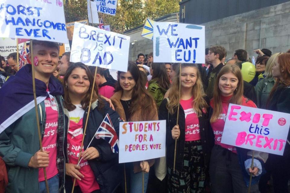 Nicky Tarran, 18, Arriana Robertson, 18, Sophie Shanahan, 18 and Alice Beal, 19 travelled to London from Bristol