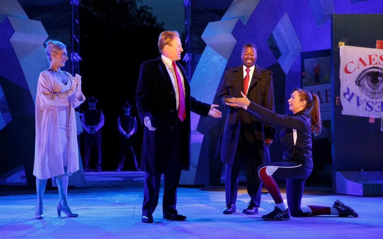 The Public Theater's Free Shakespeare in the Park production has caused controversy  - Joan Marcus