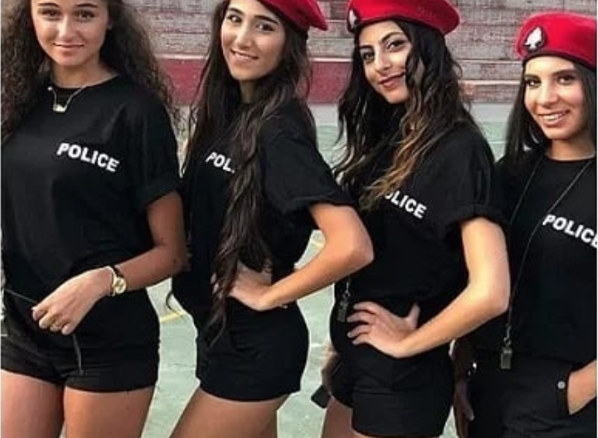 Police women are required to wear small shorts as part of their uniform. [Photo: Instagram]