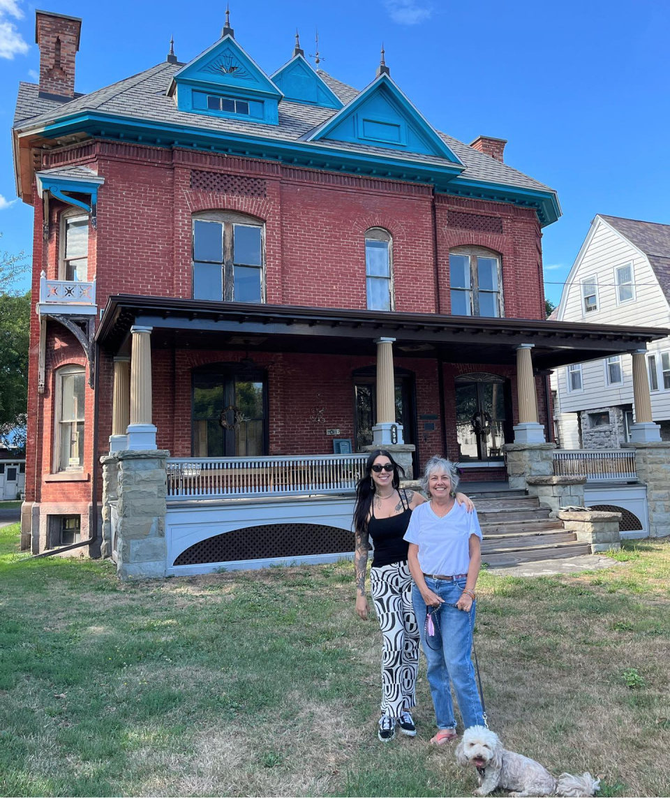 Katie Grossman, left, and April Grossman are a mother-daughter team tackling restoration of the historic Samson J. Friendly House in the City of Elmira.