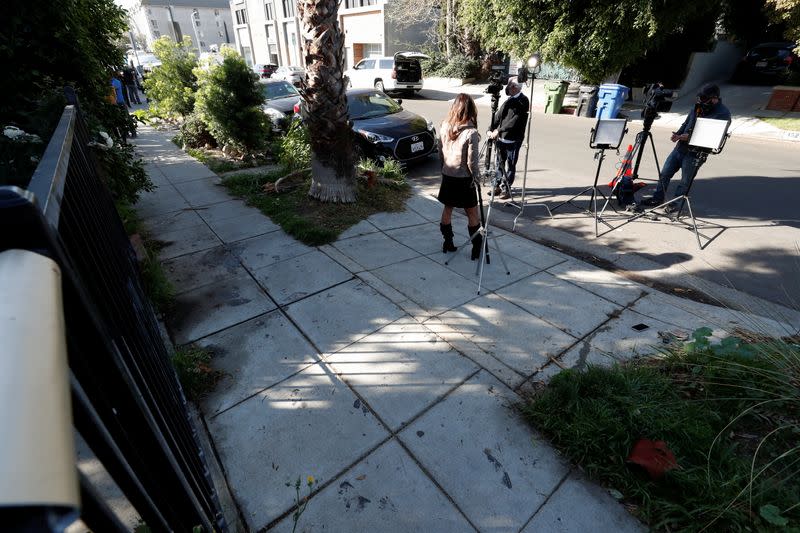 Site where Lady Gaga's dog walker was shot and two dogs stolen in L.A.