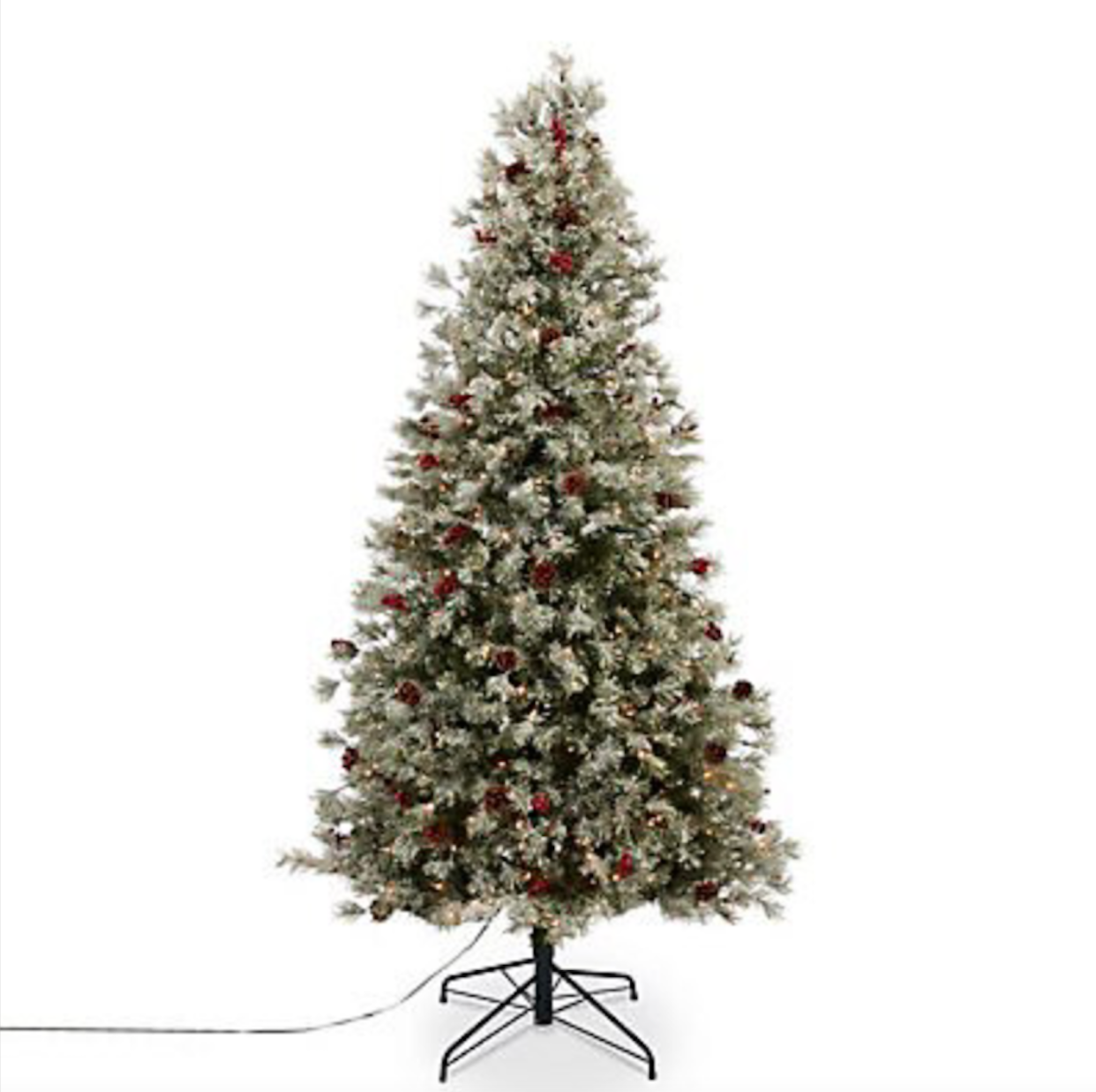 Fairview Berry & Pine Cone Design Artificial Christmas Tree, 7.5ft(B&Q)