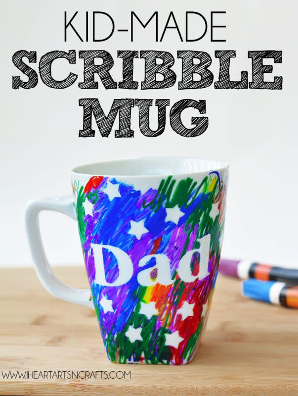 <p>I Heart Arts N Crafts</p><p>Who needs a Copenhagen Royal mug when dad can drink out of one of the colorful creations from his little ones? With a porcelain mug, painter’s marker and stickers, <a href="https://www.iheartartsncrafts.com/fathers-day-sharpie-mug-kids-craft/" rel="nofollow noopener" target="_blank" data-ylk="slk:I Heart Arts N Crafts;elm:context_link;itc:0;sec:content-canvas" class="link ">I Heart Arts N Crafts</a> makes it easy and safe for toddlers, preschoolers and kids of all ages to surprise dad with the perfect cup of coffee.<br><br><strong>Related: </strong><a href="https://www.yahoo.com/lifestyle/45-cute-fathers-day-questions-201000449.html" data-ylk="slk:45 Cute Father's Day Questions to Ask Your Dad and Your Kids;elm:context_link;itc:0;sec:content-canvas;outcm:mb_qualified_link;_E:mb_qualified_link;ct:story;" class="link  yahoo-link">45 Cute Father's Day Questions to Ask Your Dad and Your Kids</a></p>