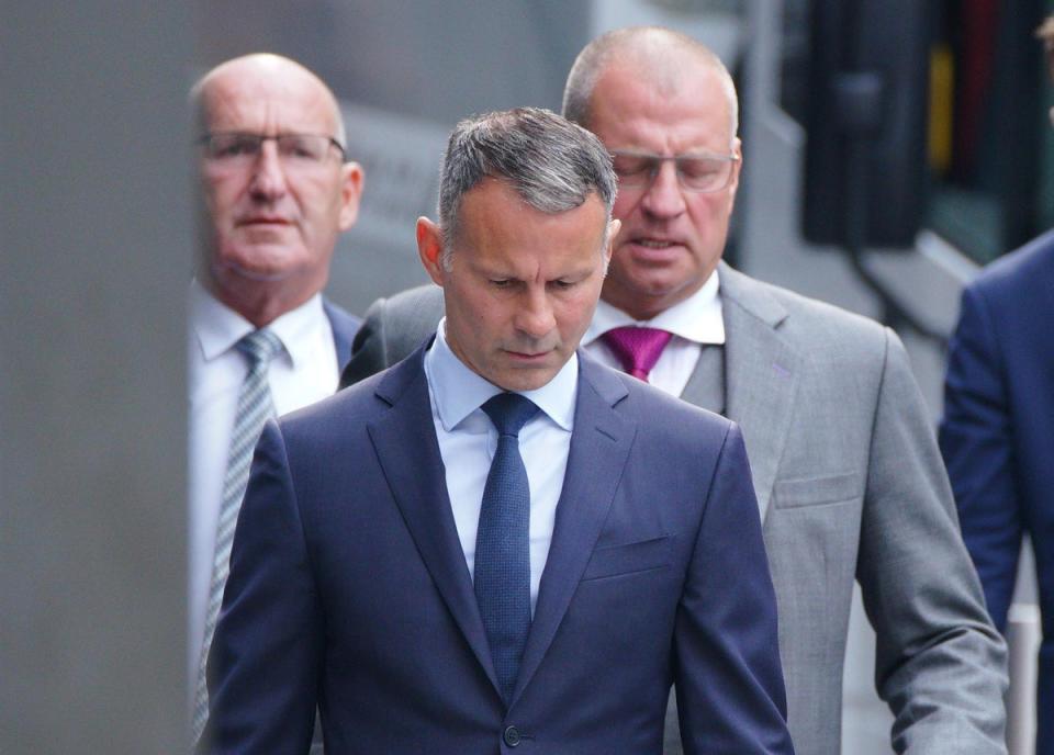 Former Manchester United footballer Ryan Giggs denies the charges (Peter Byrne/PA) (PA Wire)