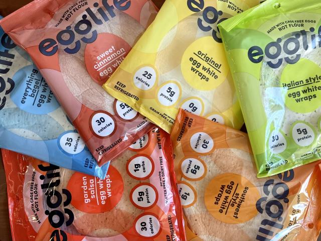 Egglife  Wraps made with egg whites, not flour