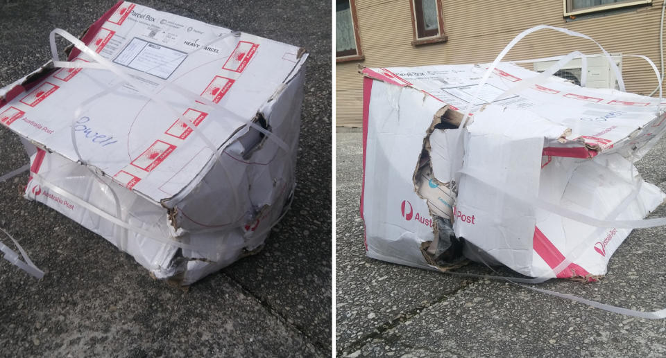 'Ridiculous': Man savages Australia Post over state of parcel