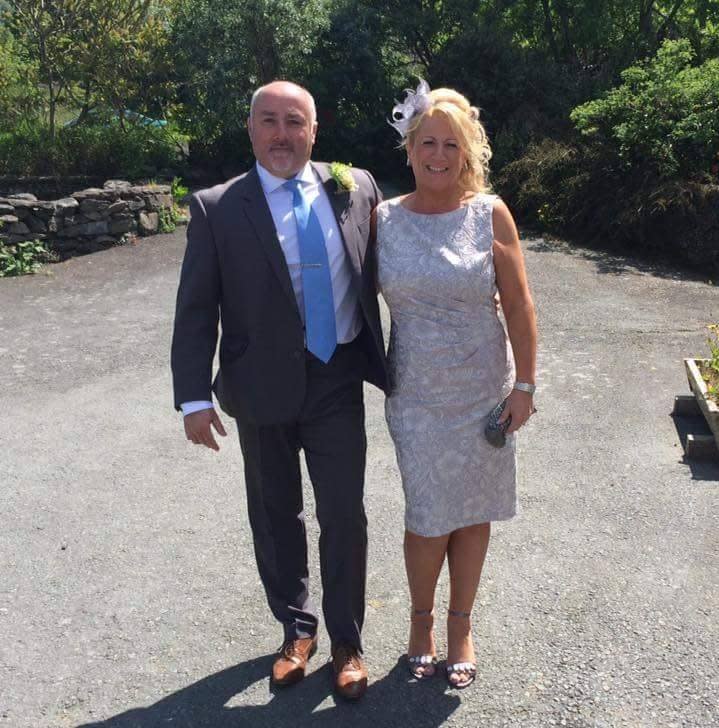 <em>Happy couple – Andy and Lesley had been married for 23 years (Picture: Wales News Service)</em>