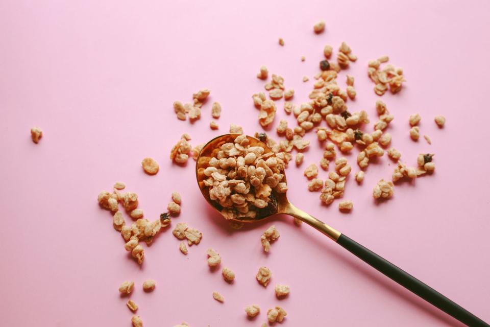 <p>The cereal aisle is filled with granola options, but most are not as healthy as you think.</p><p>“Granola has had this health halo around it for years and years. Truth is, some are great choices and others not so much,” says Gans. “It’s very important to read the label on a granola package to find out if it is just packed with added sugars or actually contains any beneficial nutrients, such as heart-healthy fiber.”</p>