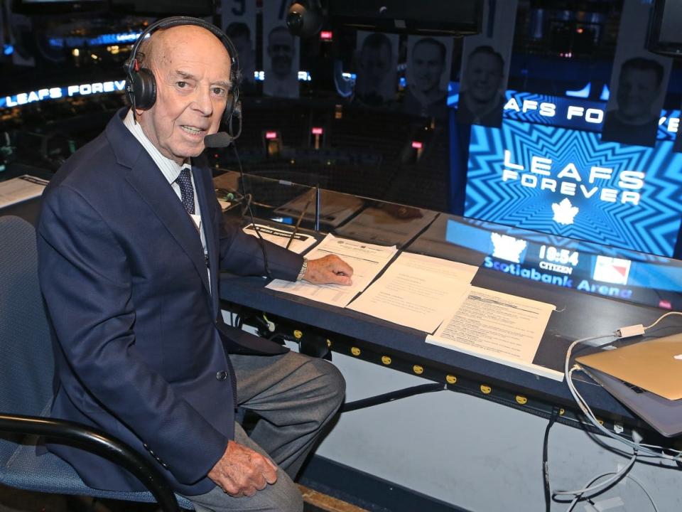 Bob Cole, pictured here in 2018, died last week in St. John's. He was 90.  (Claus Andersen/Getty Images - image credit)