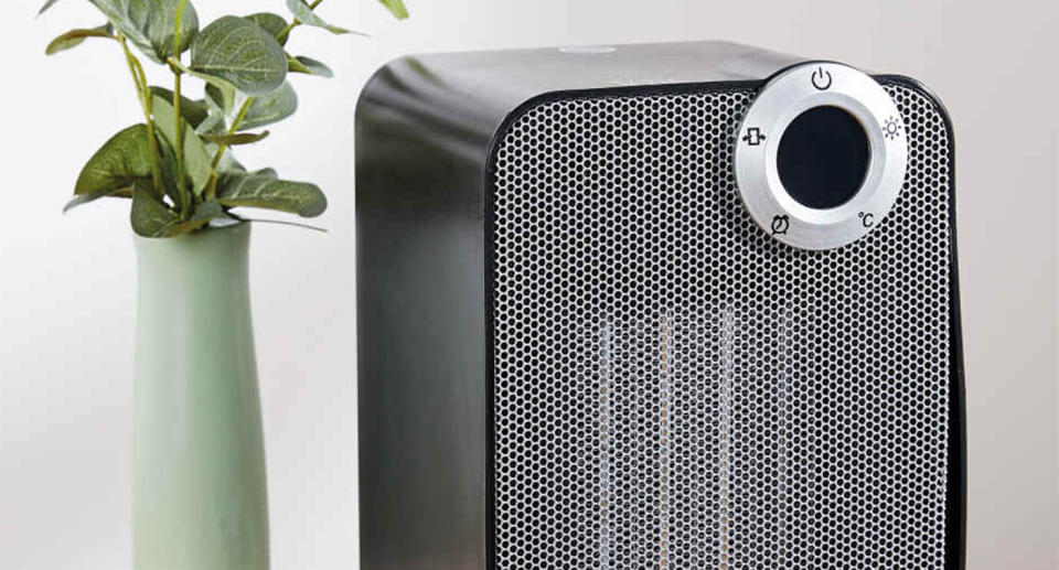 Stay warm and cosy with this £25 portable heater. (Aldi)