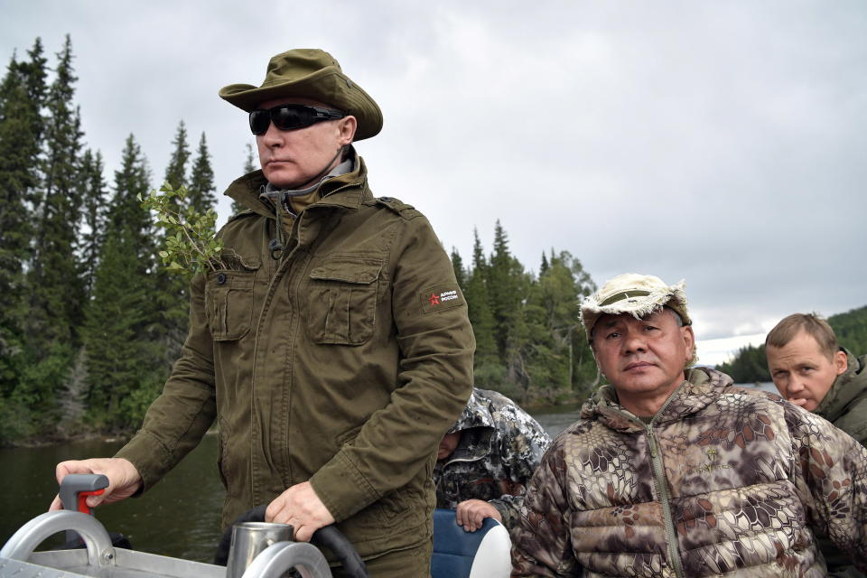 Russian President Vladimir Putin on vacation in the remote Tuva region in southern Siberia.