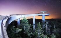 <p>If love is raising you higher, head to the highest point in all of Tennessee. At 6,643 feet, Clingmans Dome is one of the most spectacular viewpoints in the Great Smoky Mountains. On clear days, its possible to see up to 100 miles from a full 360 from the structure. </p>