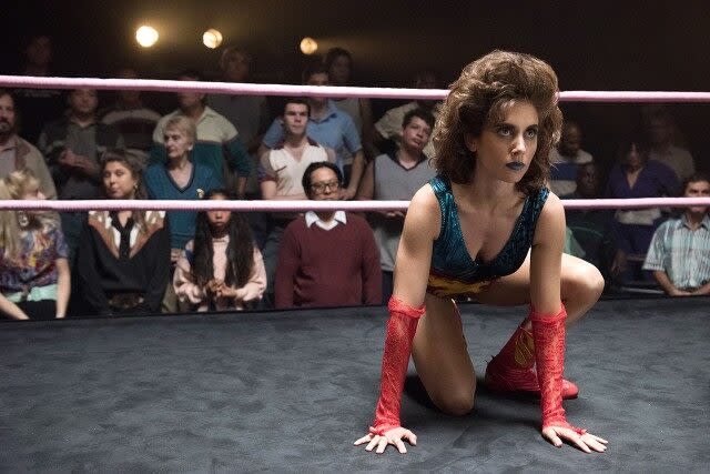 <p>Brie as Ruth Wilder in season one of 'GLOW.'</p><div>Netflix</div>