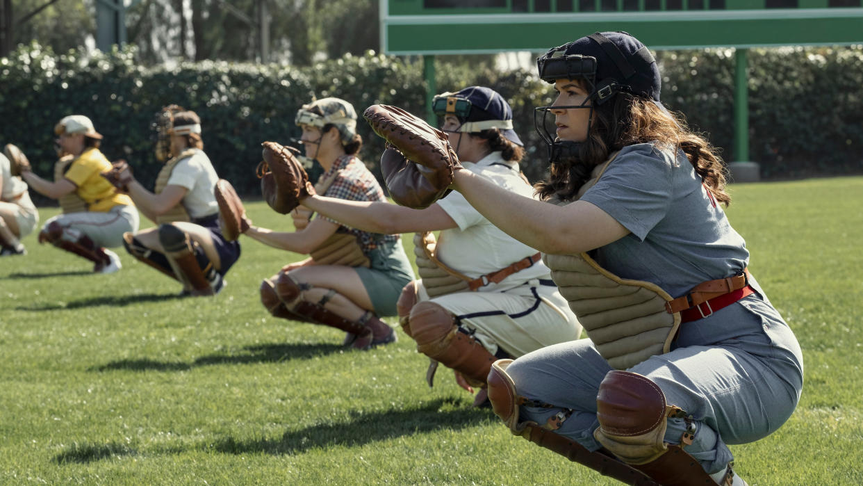 Historical drama series A League of Their Own follows all-girls baseball leagues in the 1940s. (Prime Video)