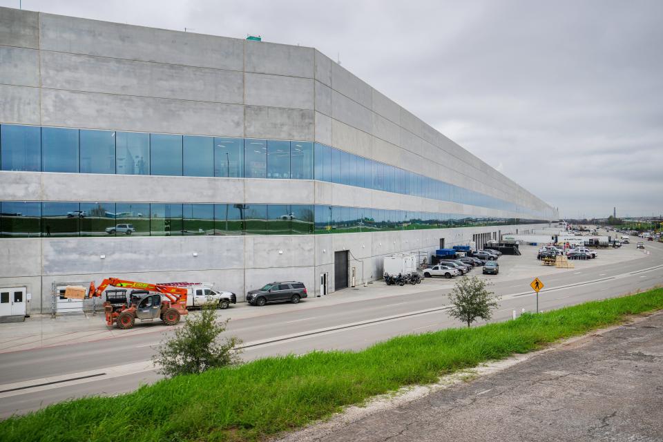 Tesla's huge manufacturing facility in Austin is continuing to grow.