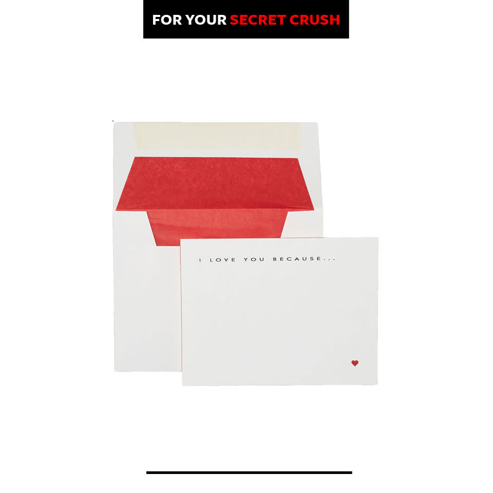 Smythson ‘I Love You Because Cards’ Stationery