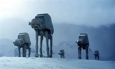 The Empire's walkers on Hoth.