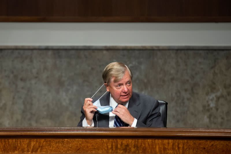 Senate Judiciary Committee holds a hearing on "Examining Liability During the COVID-19 Pandemic" on Capitol Hill in Washington