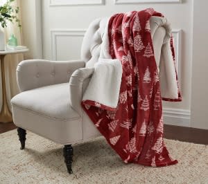 holiday print blanket