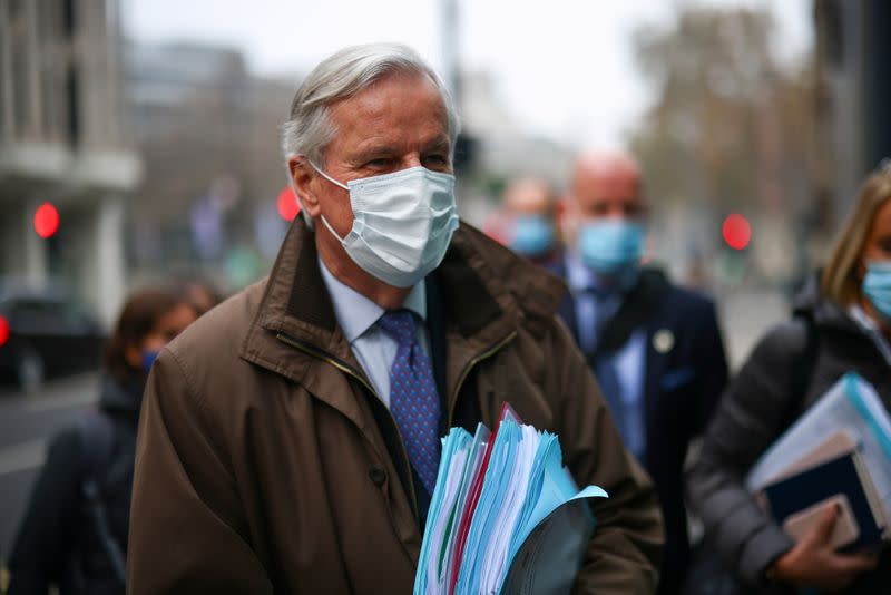 EU chief Brexit negotiator Barnier in London