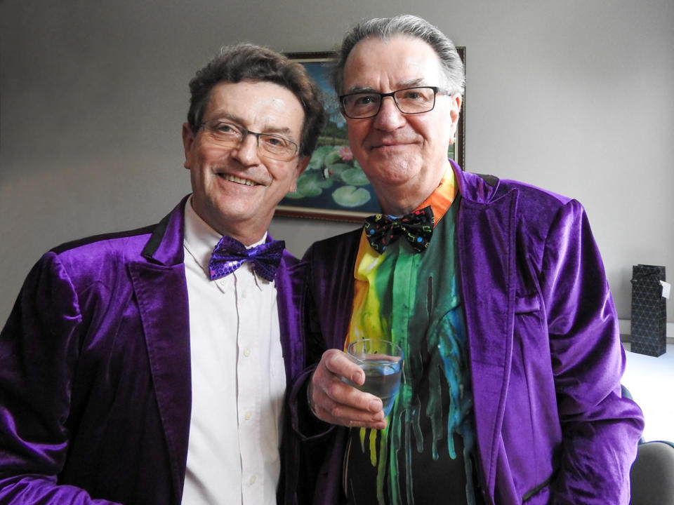 Russell (right) and Peter have been together since the 70s. Photo: Supplied/<span>Russell</span>