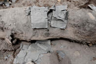 <p>Pages of a burned Bible are seen in an area affected by the eruption of the Fuego volcano in San Miguel Los Lotes in Escuintla, Guatemala, June 8, 2018. (Photo: Carlos Jasso/Reuters) </p>