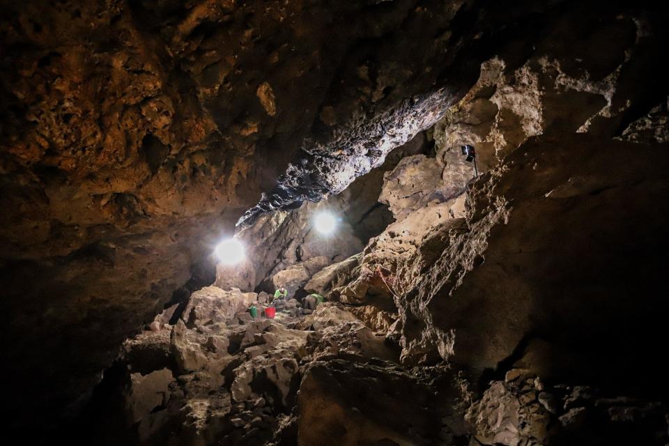 Interior of the Cueva de los Murciélagos de Albuñol, Granada, Spain. / Credit: Blas Ramos Rodríguez