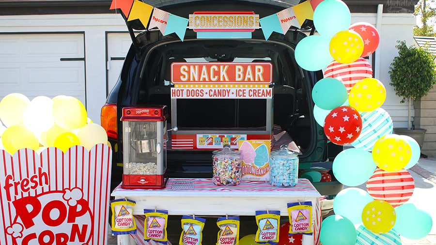 trunk or treat ideas retro snack bar