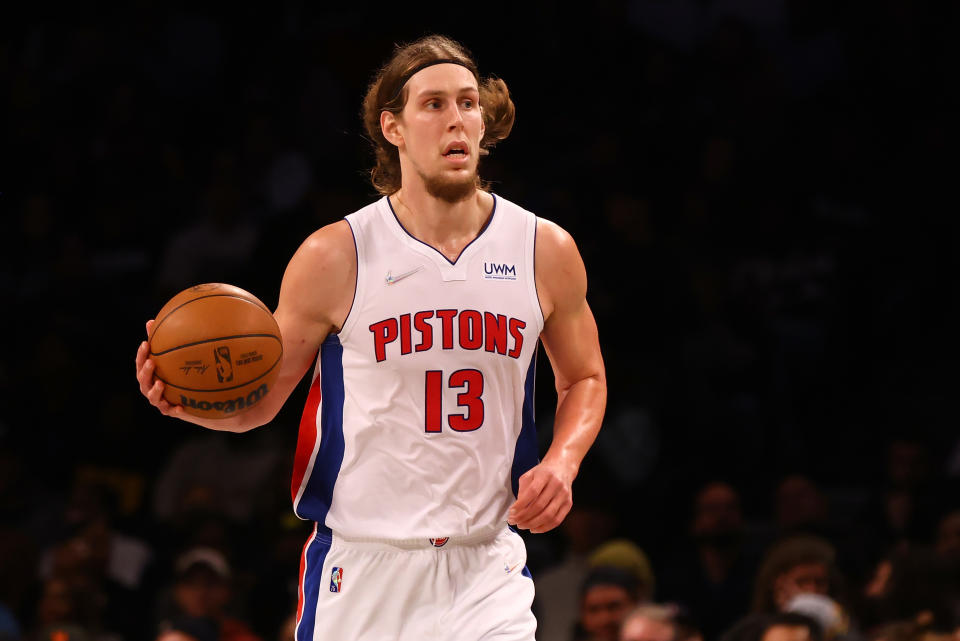 Kelly Olynyk #13 of the Detroit Pistons