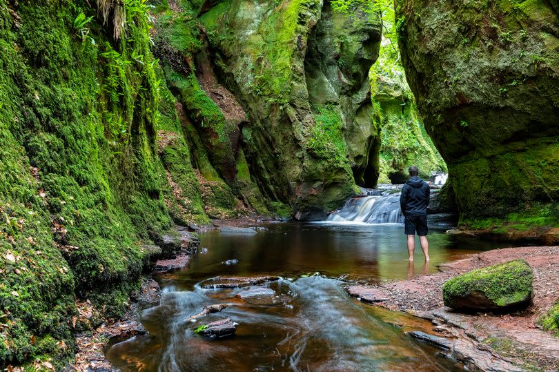 Finnich Glen is a hugely popluar tourist spot in Stirlingshire