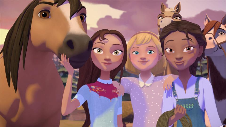 <p><strong>Netflix Description:</strong> "A new chapter begins for Lucky and her friends as they leave Miradero behind to live and learn at the prestigious Palomino Bluffs Riding Academy."</p> <p><strong>Ages It's Best-Suited For:</strong> 7 and up</p> <p><strong>Number of Seasons:</strong> 2</p> <p><a href="https://www.netflix.com/title/81054417" class="link " rel="nofollow noopener" target="_blank" data-ylk="slk:Watch it on Netflix here!">Watch it on Netflix here!</a></p>