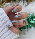 <p>This tinsel-tastic design is unashamedly blingy. </p><p><a href="https://www.instagram.com/p/CHueh4ejRPI/" rel="nofollow noopener" target="_blank" data-ylk="slk:See the original post on Instagram;elm:context_link;itc:0;sec:content-canvas" class="link ">See the original post on Instagram</a></p>