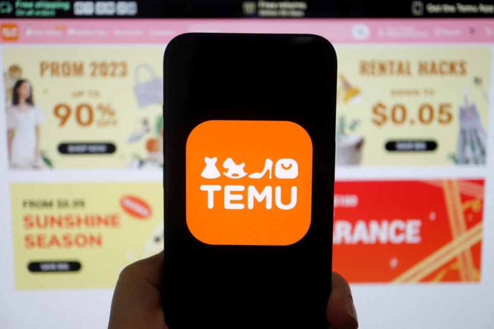 Temu is the number-one free app in the Apple store. (REUTERS)