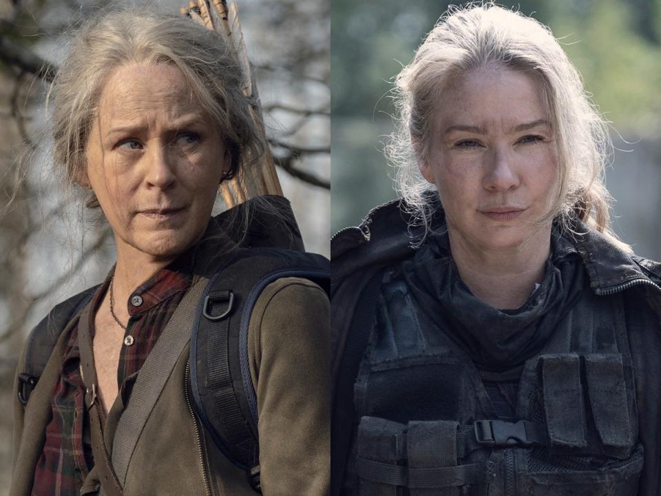 Lynn Collins and Melissa McBride Leah and Carol TWD