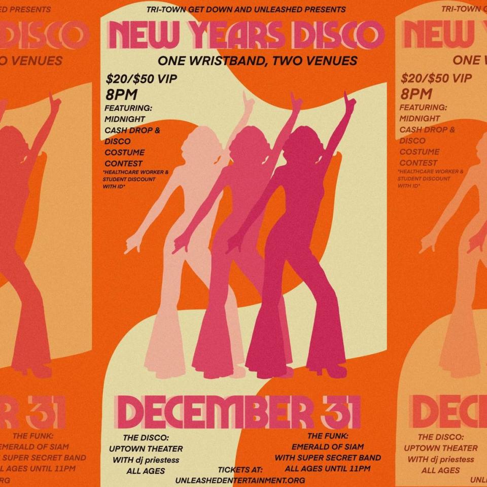 New Year’s Disco promotion poster.