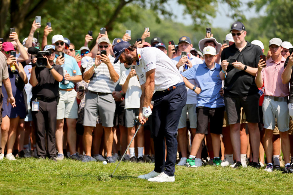 Fans can get very close to players like Max Homa, but are they too close? (Michael Reaves/Getty Images)