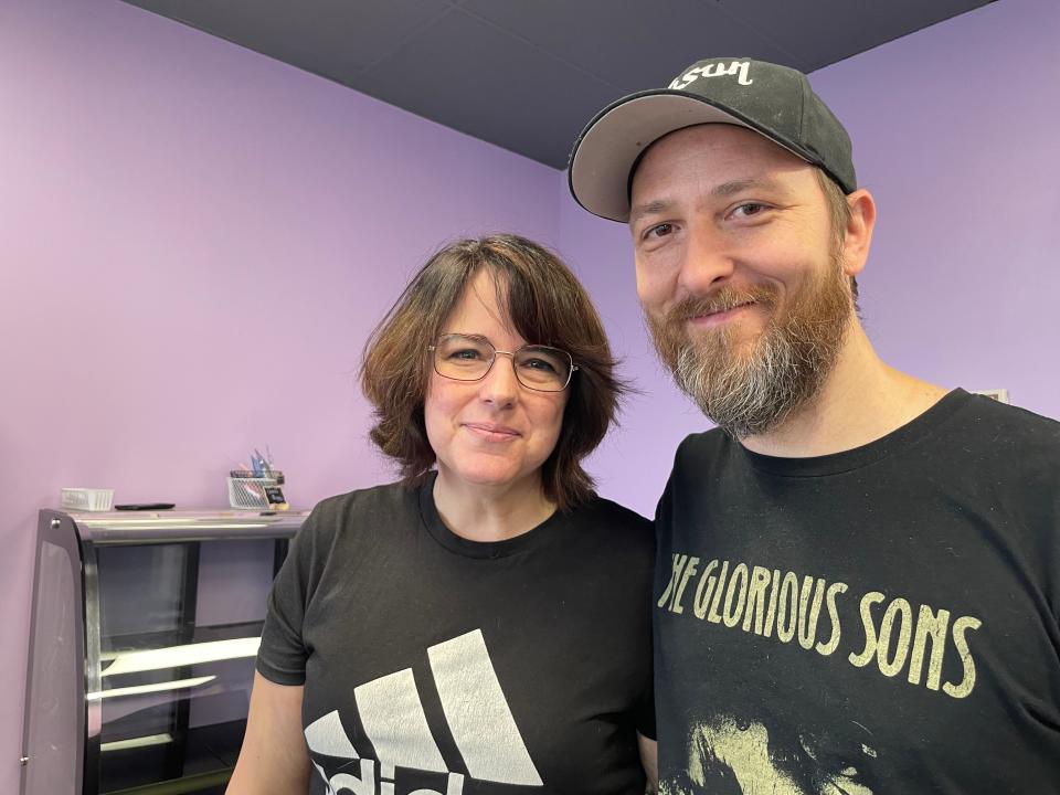 Bev and Al Taylor inside Royal-T Cakery on Jan. 5, 2023. The couple will film for the reality show "The Blox" this February.