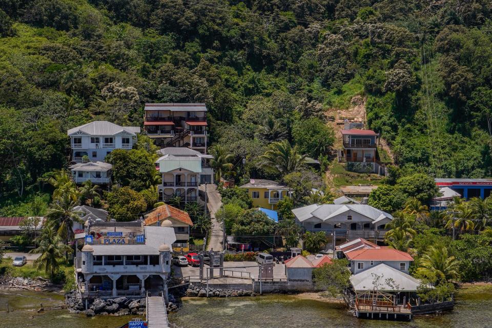 A view of Roatan from the ship