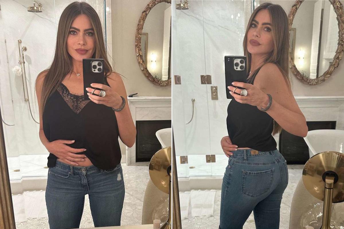 Sofía Vergara Shows Off Walmart Jeans in Cheeky Mirror Selfie