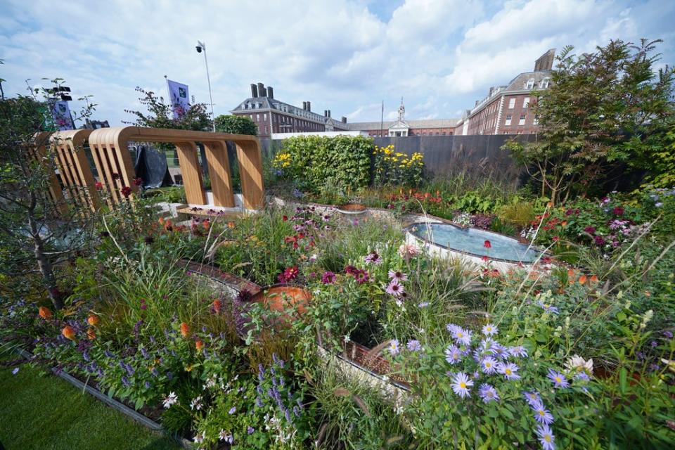 Finding Our Way is a garden designed as a tribute to the NHS (Yui Mok/PA) (PA Wire)