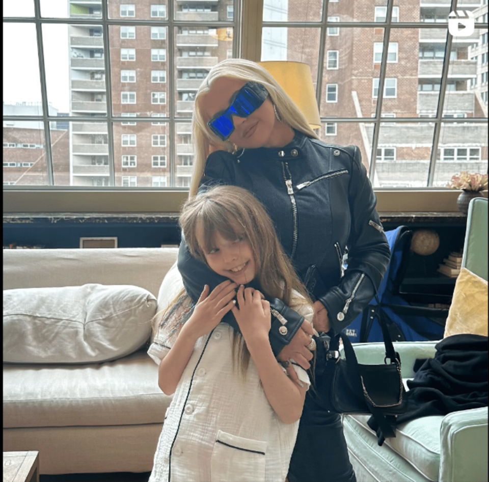 Christina Aguilera with her daughter, Summer. (Instagram)