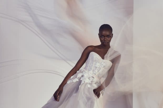 <p>A look from Mira Zwillinger Spring 2022 collection.</p>