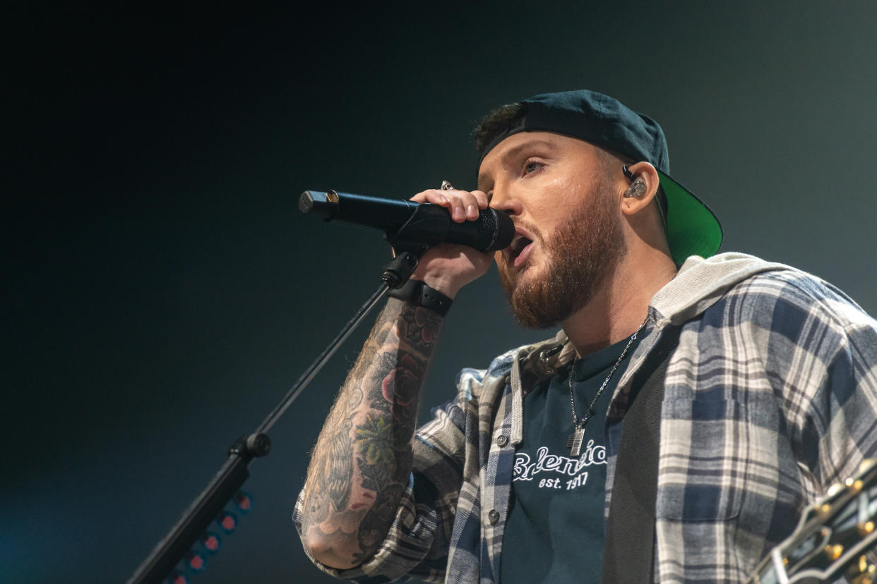 James Arthur performs live on stage during the Irish leg of his YOU Tour at the 3Arena, Dublin. (Ben Ryan / Echoes Wire/Barcroft Media via Getty Images)