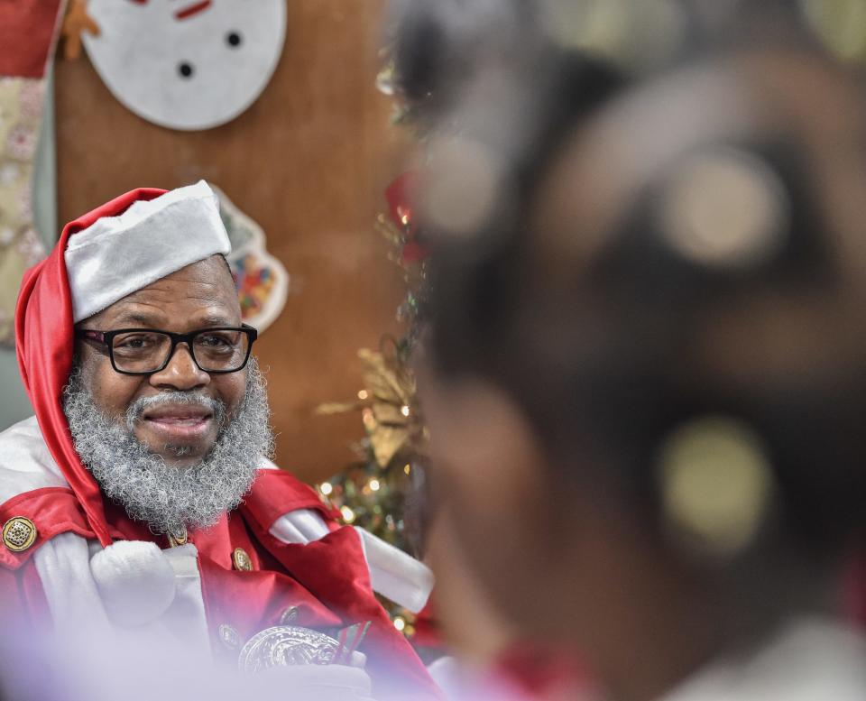 Larry “Santa” Williamson of Jackson is a rare Black Santa in a society with mainly white Santas.